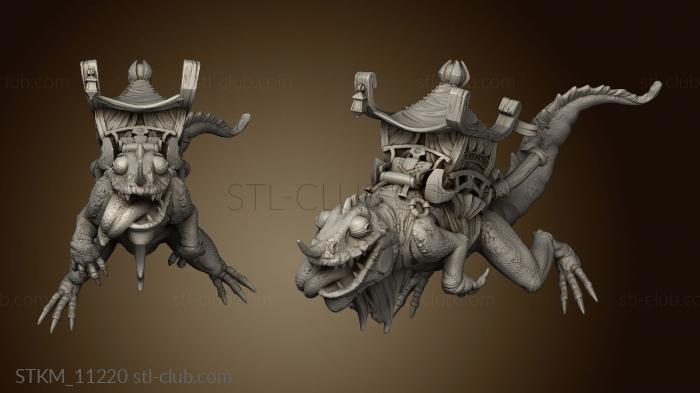 3D model Wizard Guild Mounted Lizard Mount (STL)