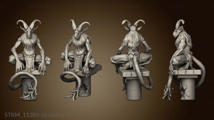 3D model Hour Demons Goat Demon Pillar (STL)