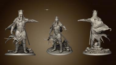 3D model Arcanum The Damned Knights dead king (STL)