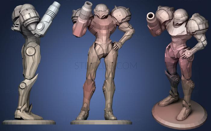 3D model Samus Varia Suit  With Platform (STL)