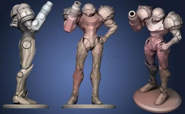 3D model Samus Varia Suit  With Platform (STL)