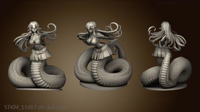 3D model Monster Miia back Hair (STL)