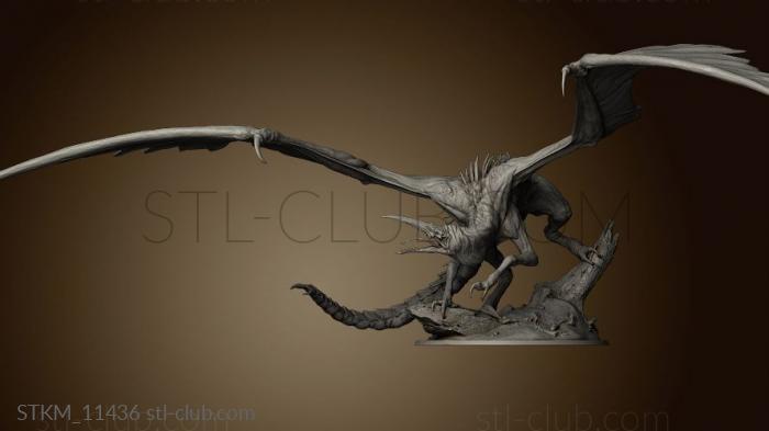 3D model Undead Blood Sucker Dragon (STL)