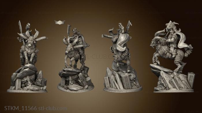 3D model Clan Warriors Ram Riders Rider (STL)