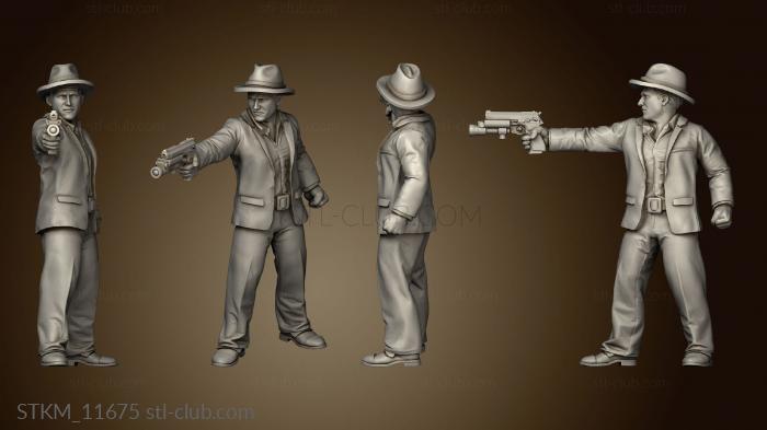 3D model SKULL HUNTERS THE BONE CLAN PCPD POLICE DETECTIVE BILLY HAMBERT (STL)