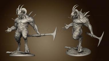 3D model Arcanum The Warriors Moon Clan giant goat warrior (STL)