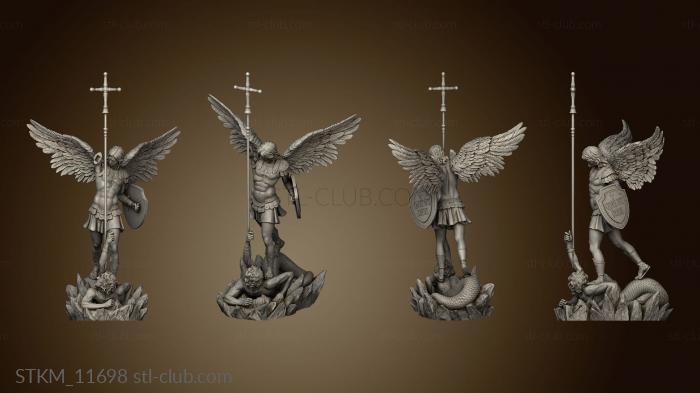 3D model Archangel Michael Statue (STL)