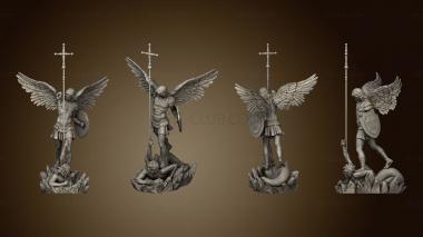 3D model Archangel Michael Statue (STL)