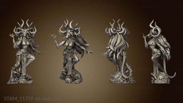 3D model Atlas Tales from the Garden Vermin Queen Rahenge possessed face (STL)