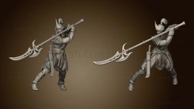 3D model Allarian Units Oathguard Halberdiers Halberdier Female (STL)