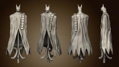 3D model bruce wayne scars Separado traje batman (STL)