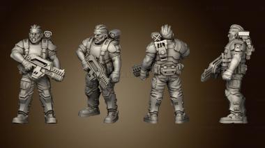 3D model HUMAN SPACE MARINE CAPTAIN ARK HELM (STL)