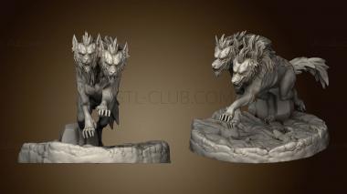 3D model Blood Moon Death Dog Attacking (STL)