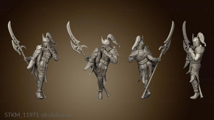 3D model Allarian Units Oathguard Halberdiers (STL)