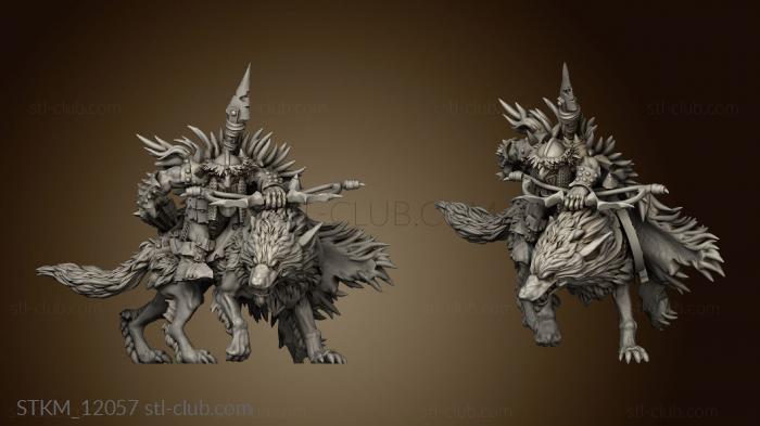 3D model goblin wolfrider (STL)