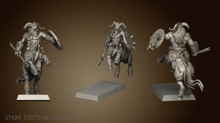 3D model BEASTMEN CENTAURS FLAT (STL)