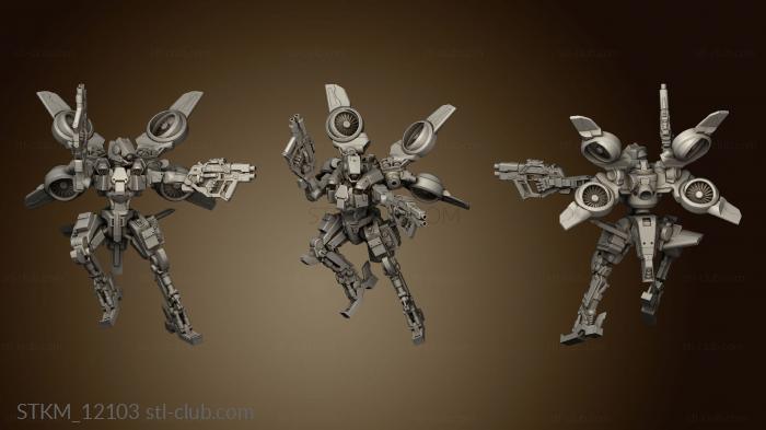 3D model yukimasa battle droid ravager unit flight (STL)