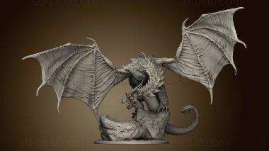 3D model Arcanum and dragon (STL)