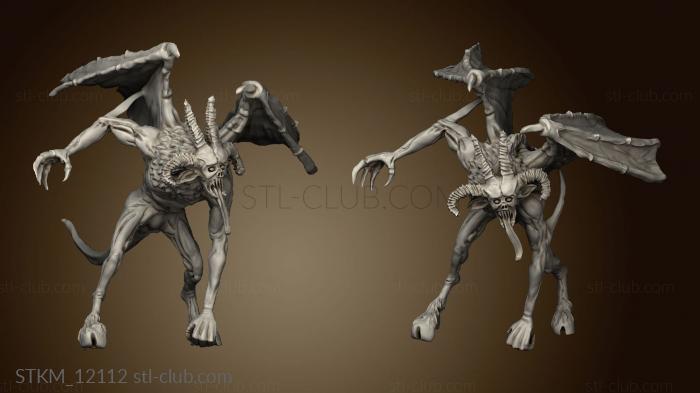 3D model Arthur Baroni dweller in the dark demon from lord ring adapted to table game (STL)