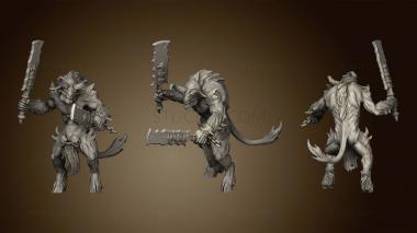 3D model brutal raider dual weapons squad (STL)