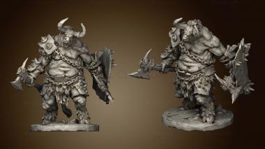 3D model Beastmen Aurox Reavers (STL)