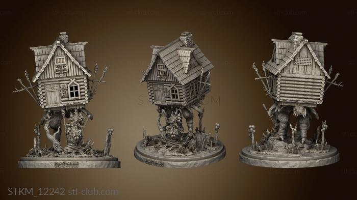 3D model Baba Yaga Hut wall back (STL)