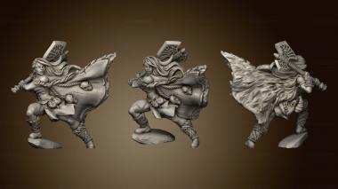 3D model Barbarian Tribe Axe Battlemaster Boar Totem (STL)