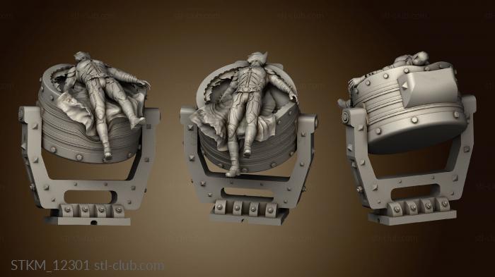 3D model batman vs bane die for and buildings (STL)