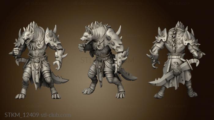 3D model Bloodfields Shapeshifters Werehyena Uryu Gnoll (STL)