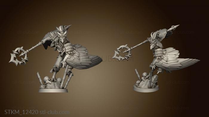 3D модель Tengu японский Персонаж ГОРОД ПУЛЬ (STL)