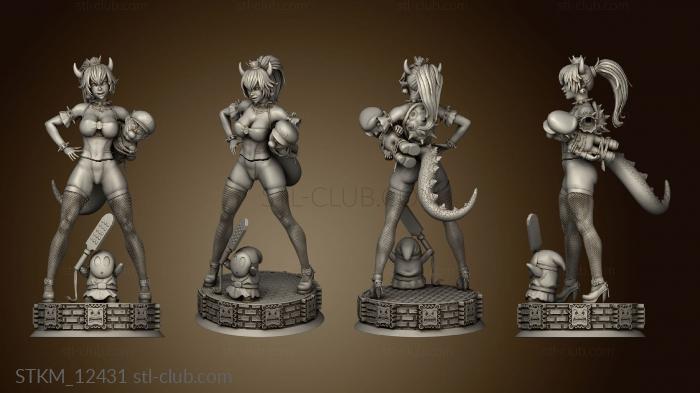 3D model bowsette Mario (STL)