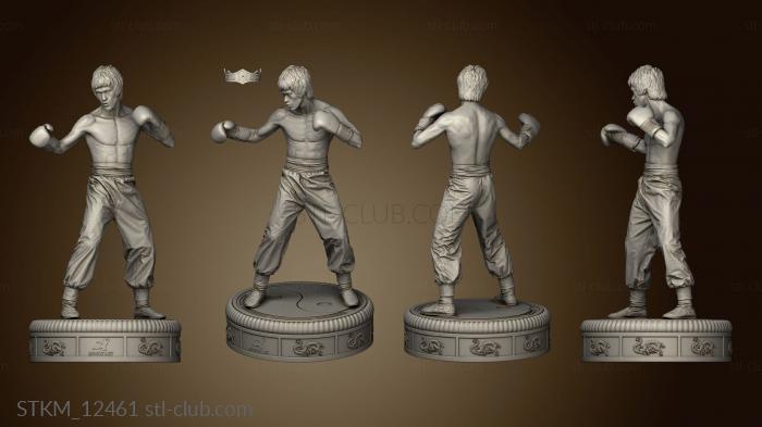 3D model Bruce Lee and Enemy (STL)