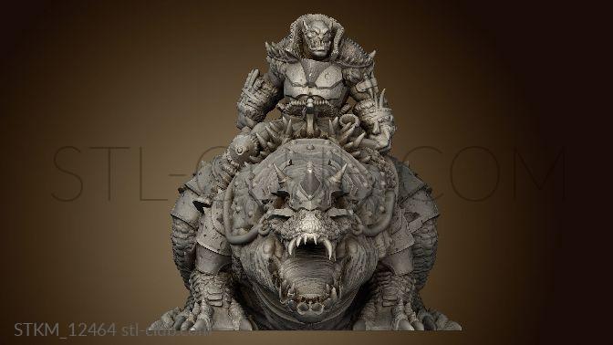 3D model Tusk Lands Croc Rider Tyskland Mount (STL)