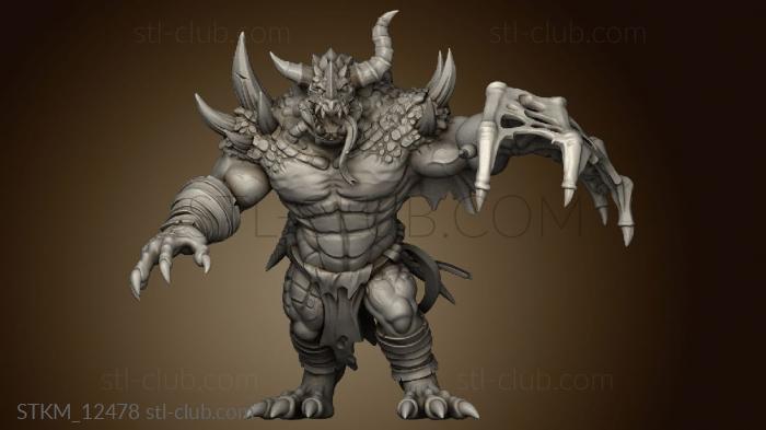 3D model Drakkisath Wyrm Wracked Atrocity mutant (STL)