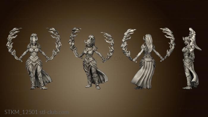 3D model Burning Lands Eti Female Fire Swords (STL)