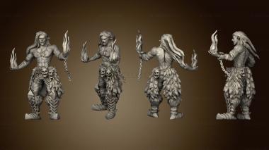 3D model Burning Lands Fire Genasi Magic (STL)