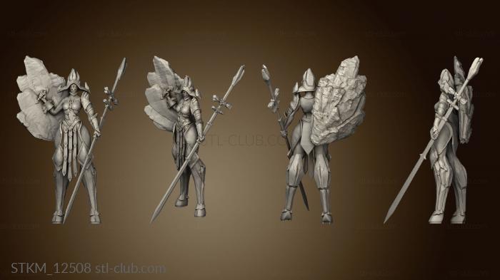 3D model Burning Lands Gaia Shield Maiden (STL)