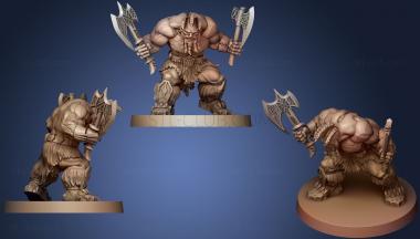 3D model Sword amp Sorcery  Skeld Dwarf Berserker Hero (STL)