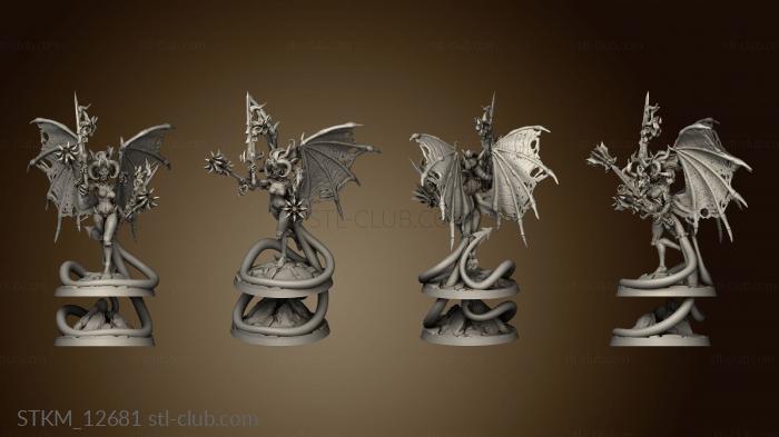 3D model Cult Demon Queen For Flying (STL)