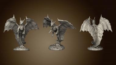 3D model Cursed Forge Adult Copper Dragon Flying copper dragon (STL)