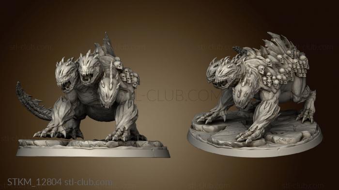 3D model Dantes Inferno Dante Cerberus (STL)