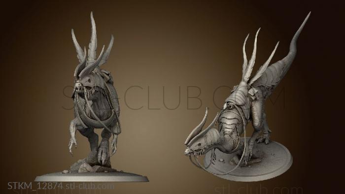 3D model Dilophosaurus Lord The saddle (STL)