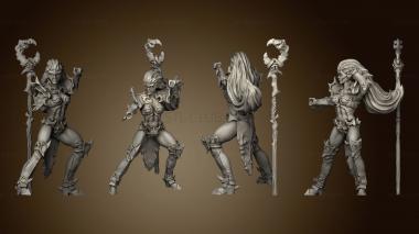 3D model Dark Elves Modular Bodies Elf Fighting (STL)