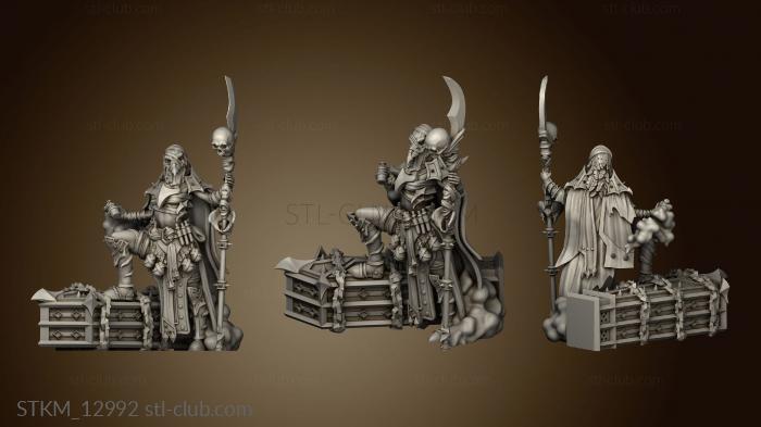 3D model Death Knight Plaguebearers Femalegas (STL)