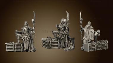 3D model Death Knight Plaguebearers Femalegas (STL)