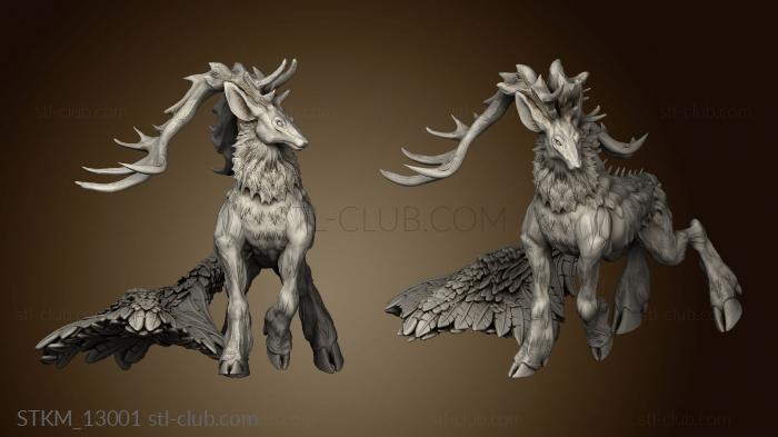 3D model Fey Woods Deer King Walking (STL)