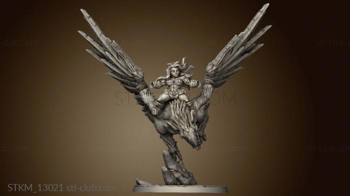 3D model Dwarven Oathbreakers AG Oathbreaker Helga on Thunderbeak Gryphon mount ever (STL)