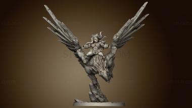 3D model Dwarven Oathbreakers AG Oathbreaker Helga on Thunderbeak Gryphon mount ever (STL)