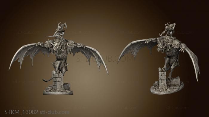 3D model Dire Bat Rider (STL)