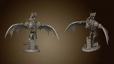 3D model Dire Bat Rider (STL)